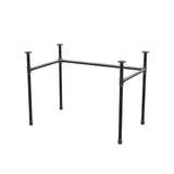 Desk base, U-frame, cast iron and steel Ø 27 mm, 101 × 61 cm, height 71 cm
