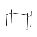 Desk base, U-frame, cast iron and steel Ø 27 mm, 111 × 51 cm, height 71 cm