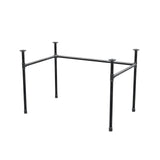 Desk base, U-frame, cast iron and steel Ø 27 mm, 111 × 71 cm, height 71 cm