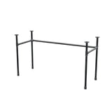 Desk base, U-frame, cast iron and steel Ø 27 mm, 131 × 51 cm, height 71 cm