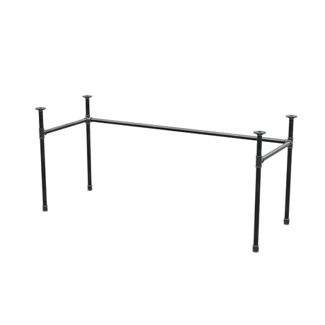 Desk base, U-frame, cast iron and steel Ø 27 mm, 161 × 61 cm, height 71 cm