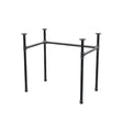 Desk base, U-frame, cast iron and steel Ø 27 mm, 81 × 51 cm, height 71 cm