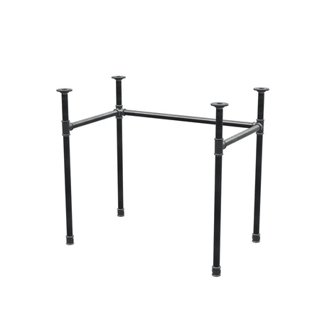 Desk base, U-frame, cast iron and steel Ø 27 mm, 81 × 51 cm, height 71 cm