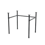 Desk base, U-frame, cast iron and steel Ø 27 mm, 81 × 61 cm, height 71 cm