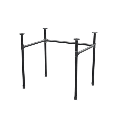 Desk base, U-frame, cast iron and steel Ø 27 mm, 81 × 61 cm, height 71 cm