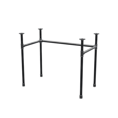 Desk base, U-frame, cast iron and steel Ø 27 mm, 91 × 51 cm, height 71 cm