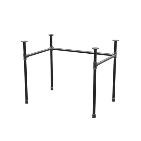 Desk base, U-frame, cast iron and steel Ø 27 mm, 91 × 61 cm, height 71 cm