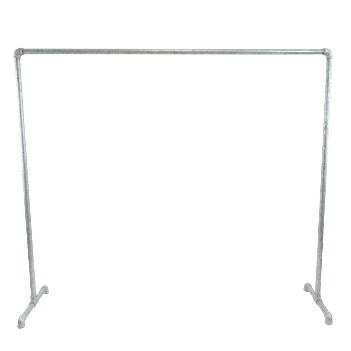 Simple galvanized clothing rack workshop style - overview