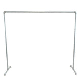 Simple galvanized clothing rack workshop style - overview