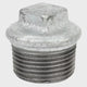 Plug, male, galvanised cast iron