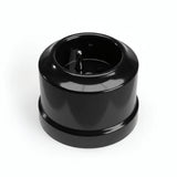 Porcelain wall socket — French 2P+T 16 A / Black