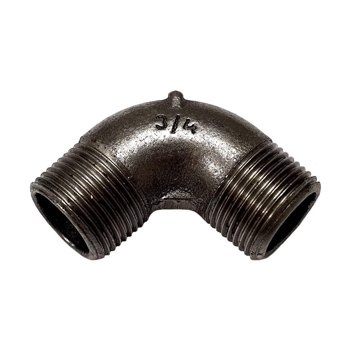 Elbow fitting black cast iron 90° Mal/Mal