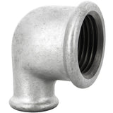 Galvanized cast iron reduced elbow for plumbing