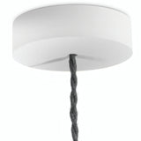 Round wooden ceiling rose, Ø 120 mm — White