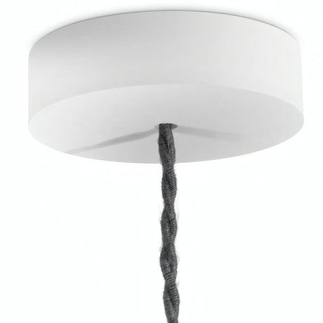 Round wooden ceiling rose, Ø 120 mm — White