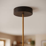 Round wooden ceiling rose, Ø 120 mm — Wenge effect