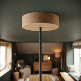 Round wooden ceiling rose, Ø 120 mm — Natural
