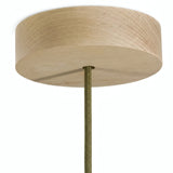 Round wooden ceiling rose, Ø 120 mm — Natural