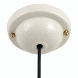 Glazed ceramic ceiling rose — Ø 130 mm / Crackle effect