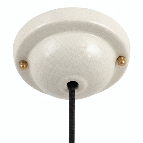 Glazed ceramic ceiling rose — Ø 130 mm / Crackle effect