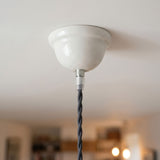 Glazed ceramic ceiling rose — Ø 75 mm / White