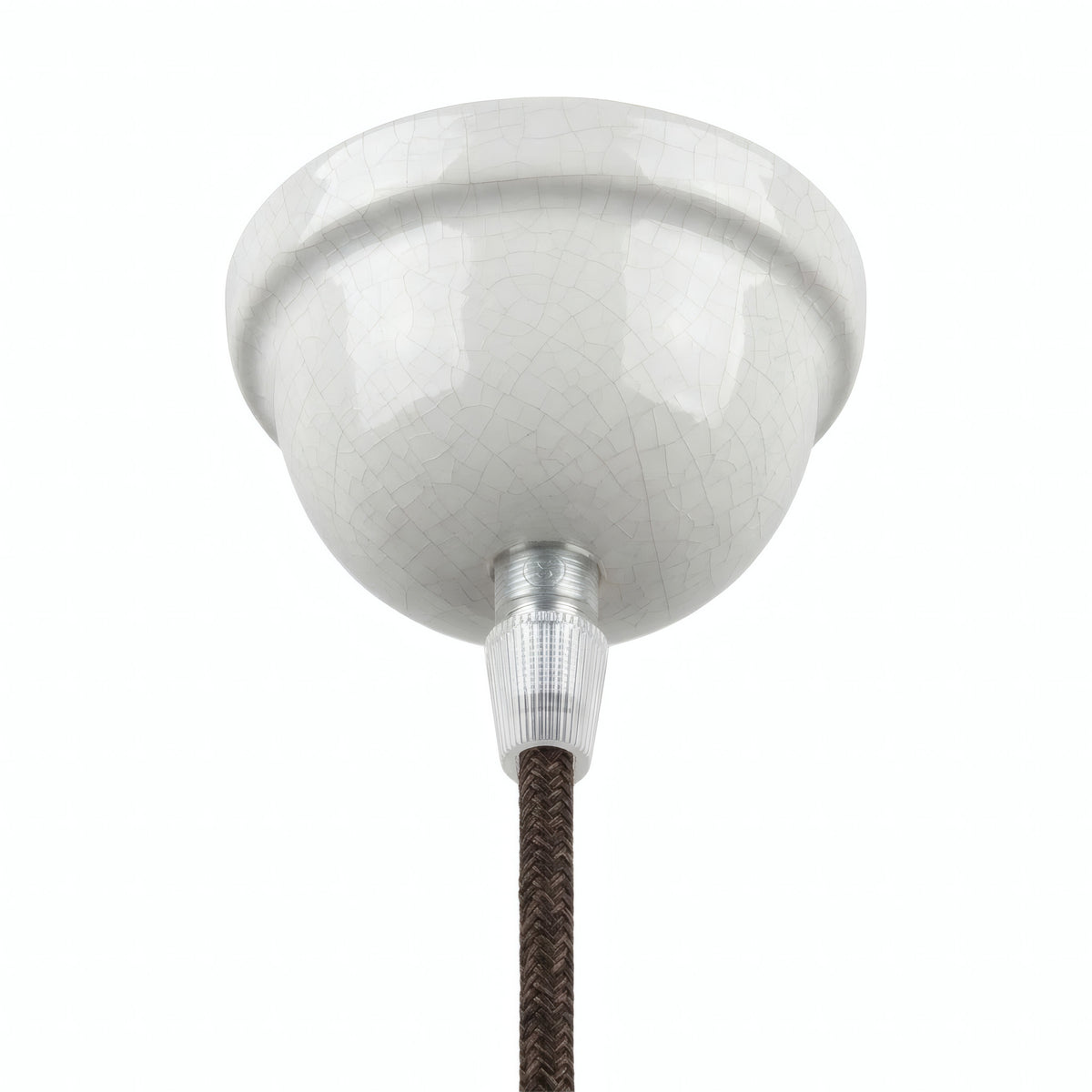 Glazed ceramic ceiling rose — Ø 75 mm / Crackle effect