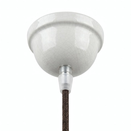 Glazed ceramic ceiling rose — Ø 75 mm / Crackle effect