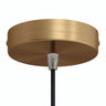Cylindrical metal ceiling rose, Ø 120 mm — Conical thermoplastic / Satin bronze