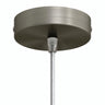 Cylindrical metal ceiling rose, Ø 120 mm — Conical thermoplastic / Satin titanium