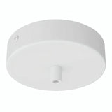 Cylindrical metal ceiling rose, Ø 120 mm — Cylindrical metal / Matt white