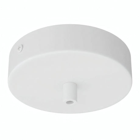 Cylindrical metal ceiling rose, Ø 120 mm — Cylindrical metal / Matt white