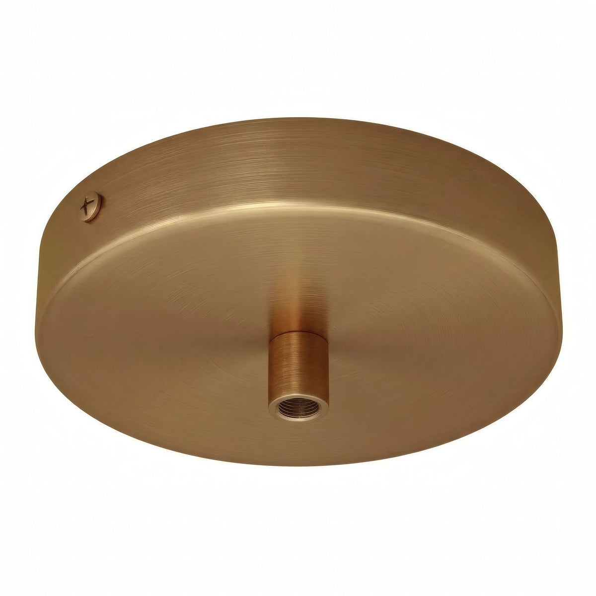 Cylindrical metal ceiling rose, Ø 120 mm — Cylindrical metal / Satin bronze