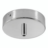 Cylindrical metal ceiling rose, Ø 120 mm — Cylindrical metal / Chrome