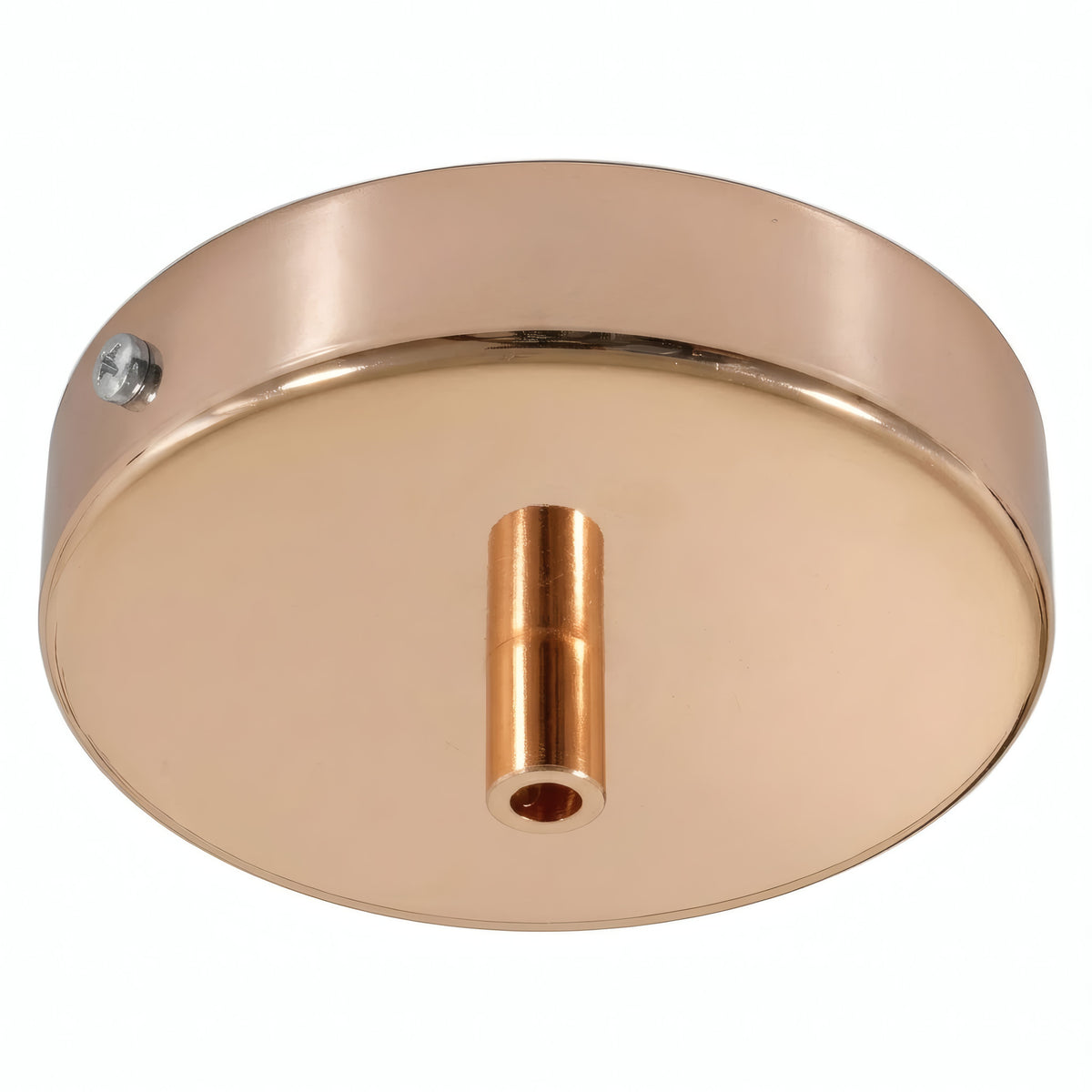 Cylindrical metal ceiling rose, Ø 120 mm — Cylindrical metal / Copper