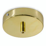 Cylindrical metal ceiling rose, Ø 120 mm — Cylindrical metal / Brass