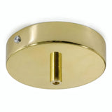 Cylindrical metal ceiling rose, Ø 120 mm — Cylindrical metal / Brass