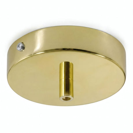Cylindrical metal ceiling rose, Ø 120 mm — Cylindrical metal / Brass