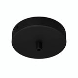 Cylindrical metal ceiling rose, Ø 120 mm — Cylindrical metal / Black