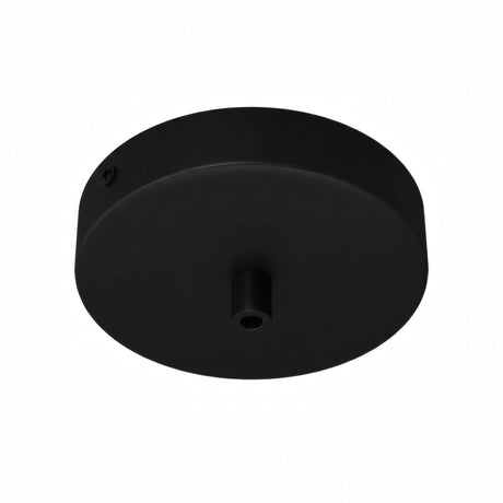 Cylindrical metal ceiling rose, Ø 120 mm — Cylindrical metal / Black