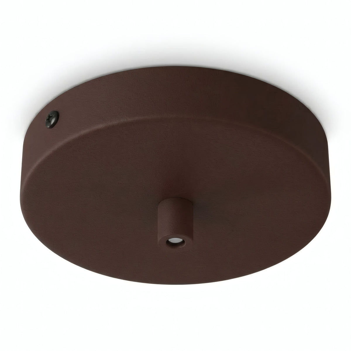Cylindrical metal ceiling rose, Ø 120 mm — Cylindrical metal / Rust
