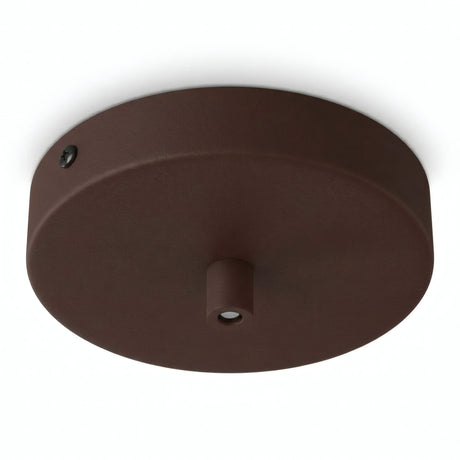 Cylindrical metal ceiling rose, Ø 120 mm — Cylindrical metal / Rust