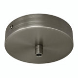 Cylindrical metal ceiling rose, Ø 120 mm — Cylindrical metal / Satin titanium