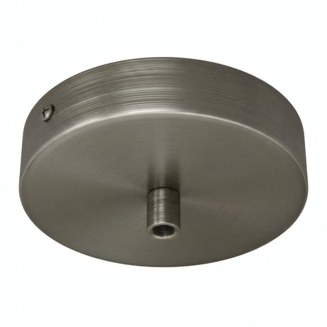 Cylindrical metal ceiling rose, Ø 120 mm — Cylindrical metal / Satin titanium
