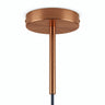 Cylindrical metal ceiling rose with a 15 cm cable grip — Satin copper