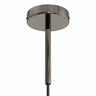 Cylindrical metal ceiling rose with a 15 cm cable grip — Black pearl