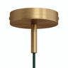 Cylindrical metal ceiling rose with a 7 cm cable grip — Satin bronze
