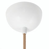 Hemispherical metal ceiling rose, Ø 100 mm — Glossy white