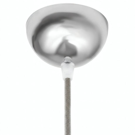 Hemispherical metal ceiling rose, Ø 100 mm — Chrome