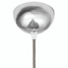 Hemispherical metal ceiling rose, Ø 100 mm — Chrome