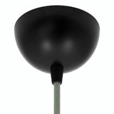 Hemispherical metal ceiling rose, Ø 100 mm — Black